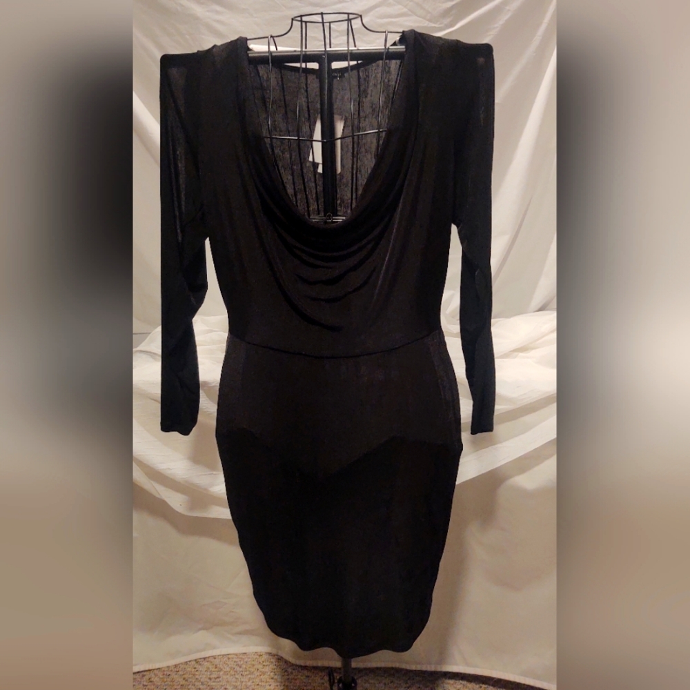 Black stretchy dress, NWT 1X